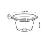 green basics hanging basket 28cm mild terra